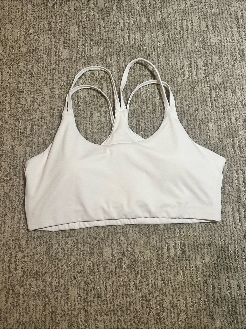 Fabletics Principal Low Impact Bra Classic White